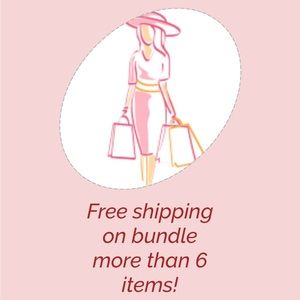 Free shipping on bundle more than 6 items
